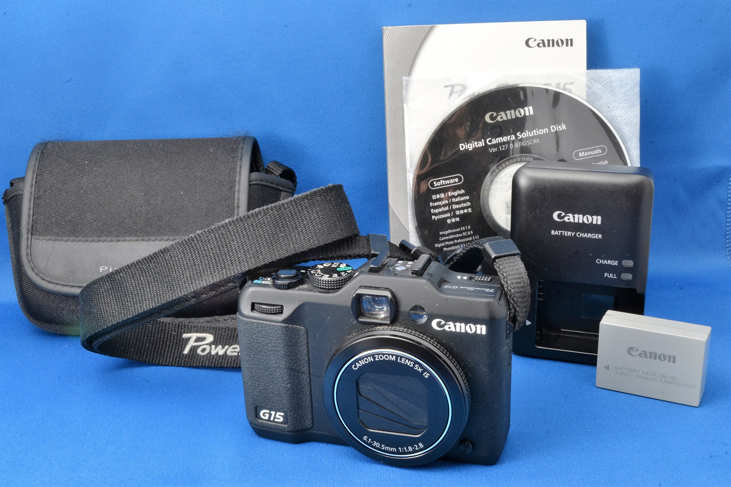 【中古】【非常に良い】Canon デジタルカメラ PowerShot G15 約1210万画素 光学5倍ズーム PSG15