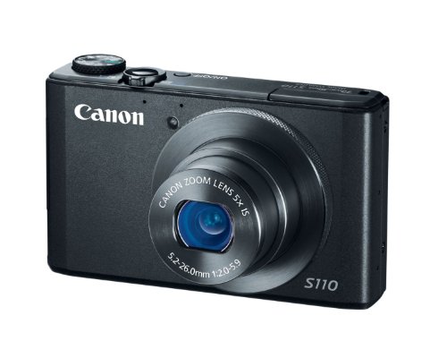 【中古】【非常に良い】Canon デジタルカメラ PowerShot S110 約1210万画素 F2.0 光学5倍ズーム ブラック PSS110(BK)