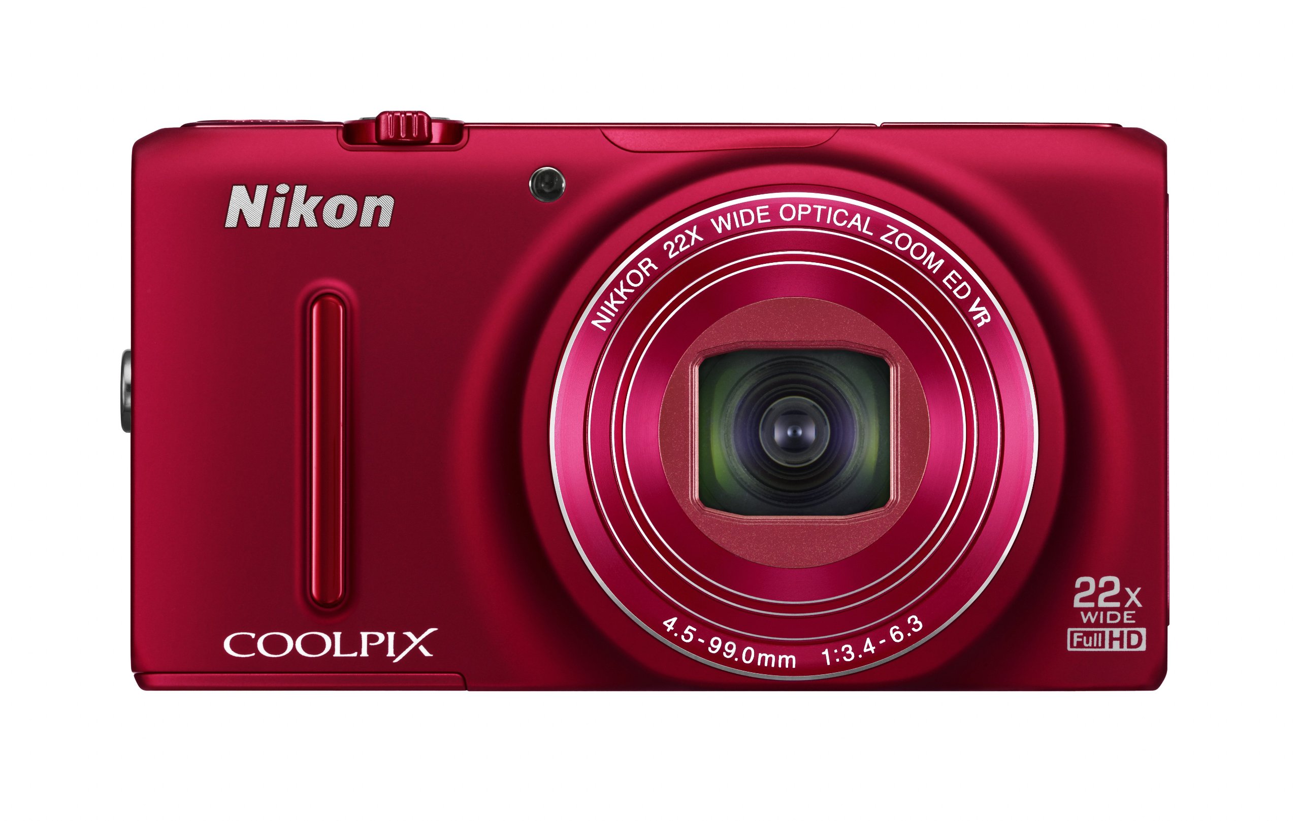 【中古】【人並み外れたに似つかわしい】Nikon デジタル写真機 COOLPIX S9500 光学22倍望遠レンズ Wi-Fi相応う ヴェルヴェットレッド S9500RD
