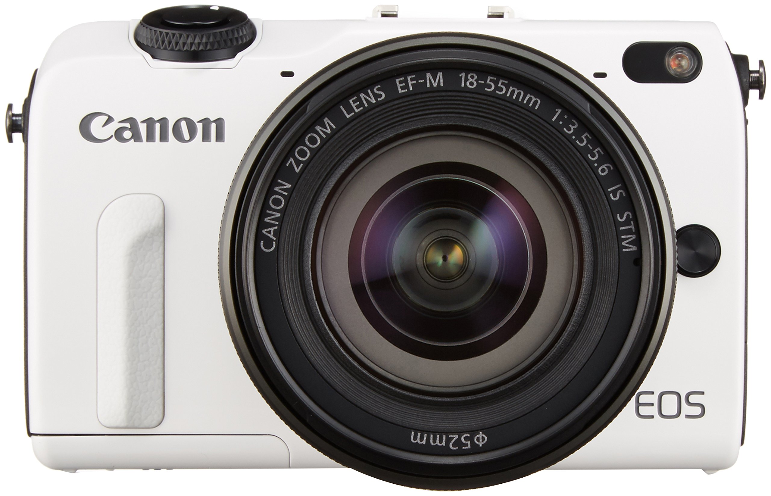 【中古】【非常に良い】Canon ミラーレス一眼カメラ EOS M2 EF-M18-55 IS STM レンズキット(ホワイト) EF-M18-55mm F3.5-5.6 IS STM 付属 EOSM2WH-1855IS