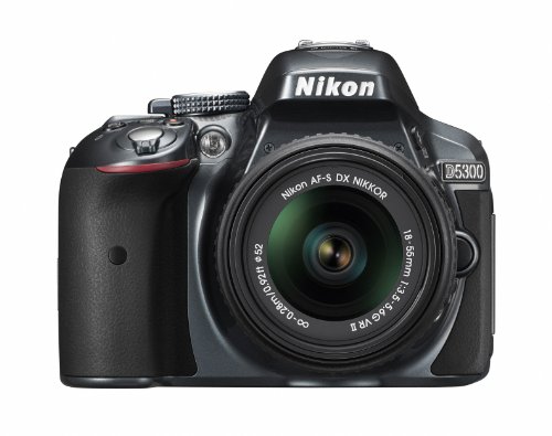 【中古】【非常に良い】Nikon デジタル一眼レフカメラ D5300 18-55mm VR II レンズキット グレー 2400万画素 3.2型液晶 D5300LK18-55VR2GY