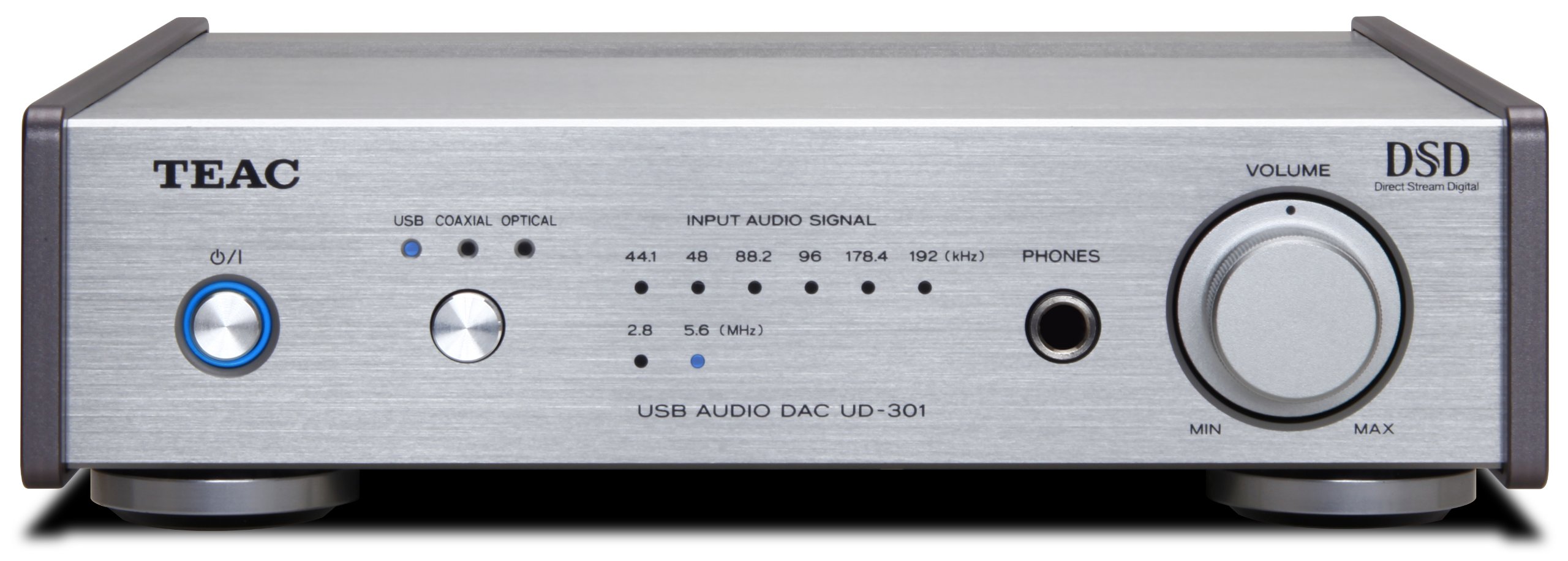 【中古】【非常に良い】TEAC Reference 301 D/Aコンバーター デュアルモノラル構成 ハイレゾ音源対応 シルバー UD-301-S|ドリエムコーポレーション