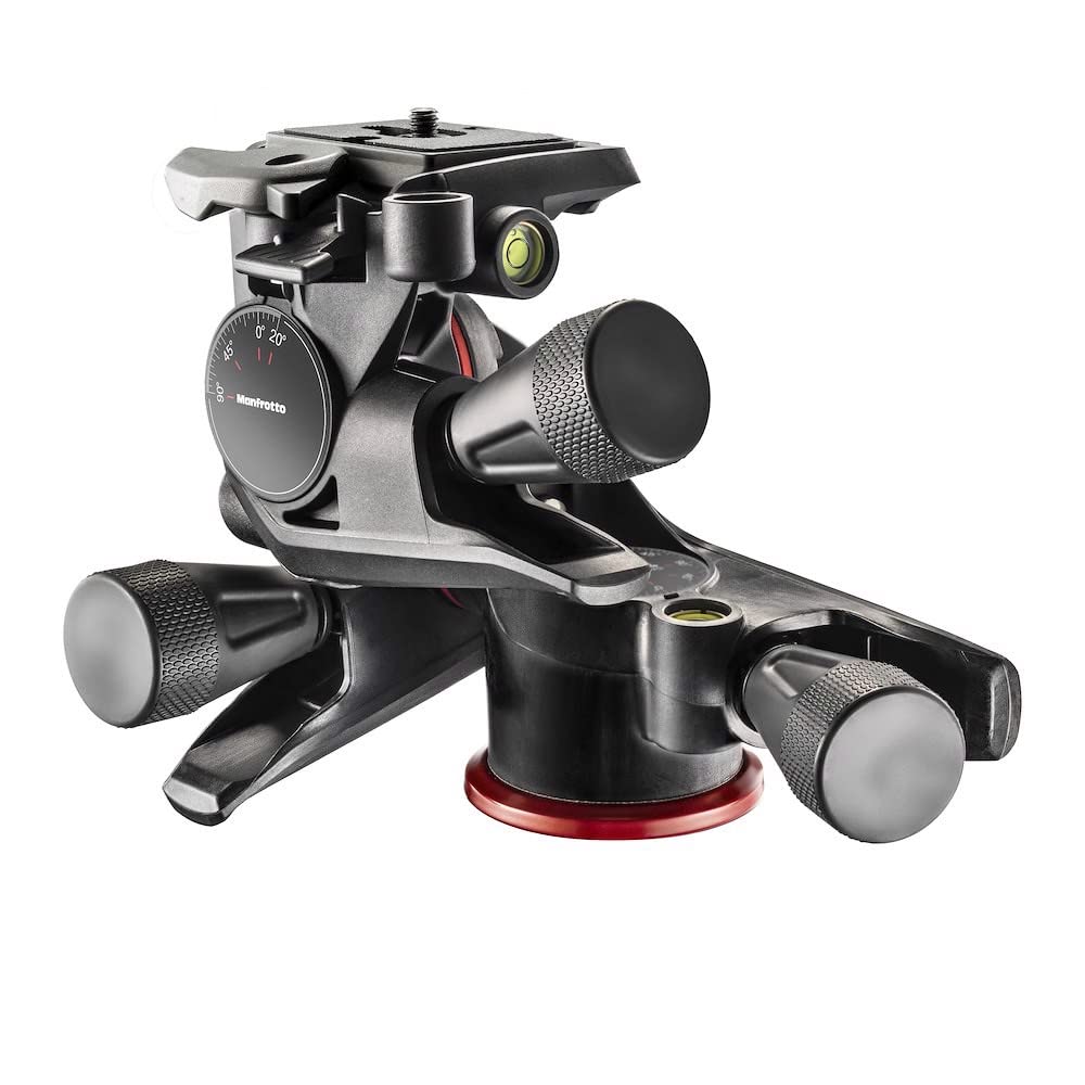 【中古】【非常に良い】マンフロット(Manfrotto) 3ウェイ雲台 XPROギア3WAY雲台 正確なフレーミングを実現できるギア雲台 クイックリリースプレート付属 最大耐荷重4kg 自重750g アダプト MHXPR｜ドリエムコーポレーション