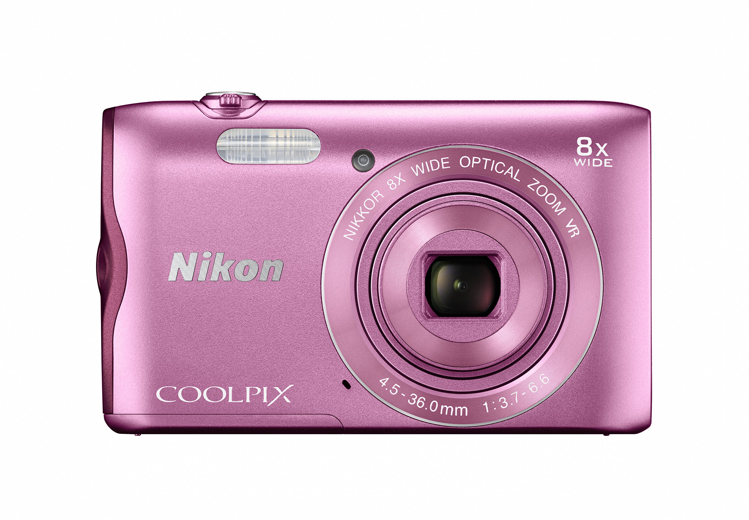 【中古】【人並み外れたに似つかわしい】Nikon デジタル写真機 COOLPIX A300 光学8倍望遠レンズ 2005万絵素 サクラ色 A300PK