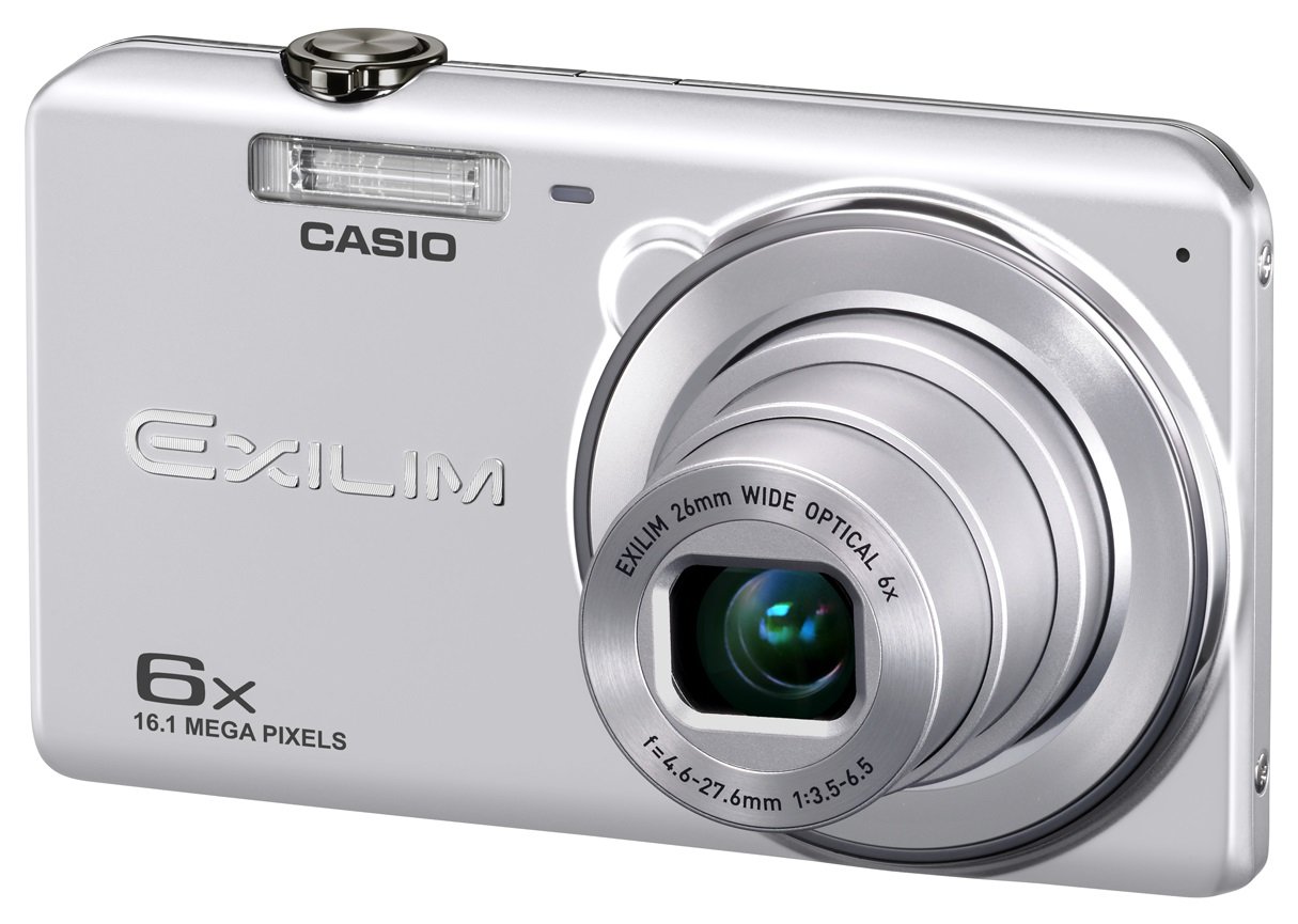 【中古】【人並み外れたに似つかわしい】CASIO デジタル写真機 EXILIM EX-ZS29SR 広角26粍 光学6倍望遠レンズ 割り増し金オート 1610万絵素 しろがね色