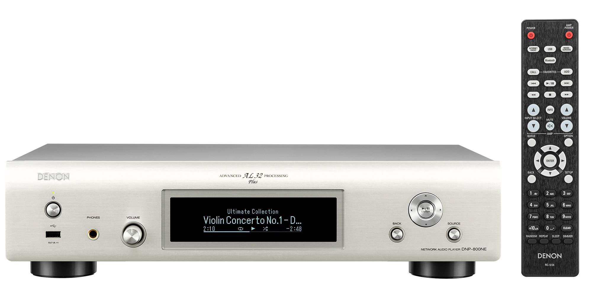 【中古】【非常に良い】デノン Denon DNP-800NE HEOS機能搭載 ネットワークプレーヤー プレミアムシルバー DNP-800NESP