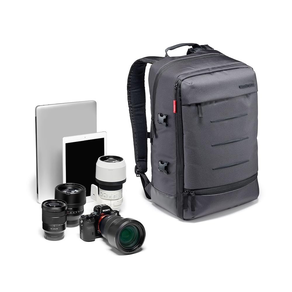 【中古】【人並み外れたに好いたらしい】マンフロット(Manfrotto) Manhattan ムーバー30 うしろ側風呂敷き包み 黒いこと 13L レインカバー付き添い人 MB MN-BP-MV-30