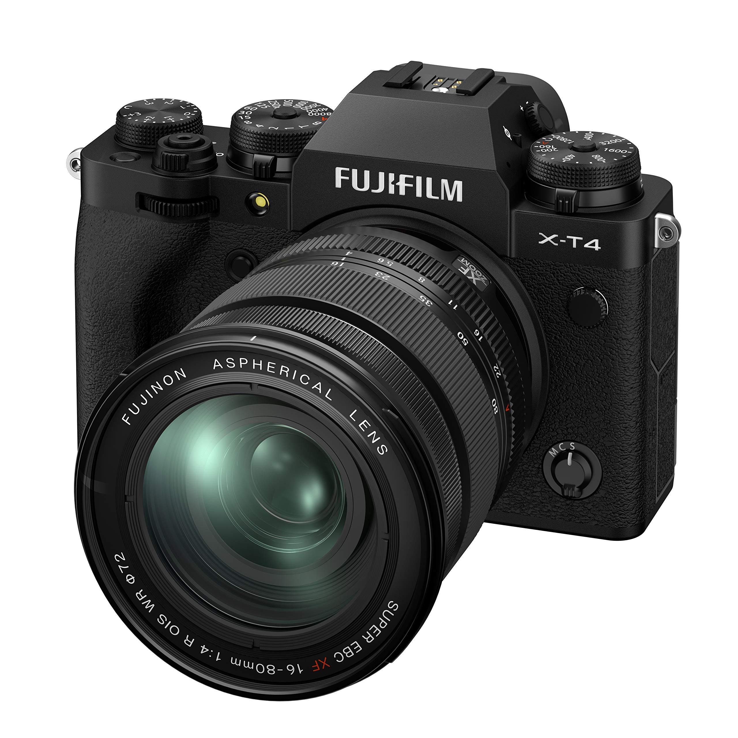 【中古】【人並み外れたに好いたらしい】富士フイルム(FUJIFILM) 鏡鑑受け答え一眼写真機 X-T4水晶体一揃いの道具 黒いこと X-T4LK-1680-B