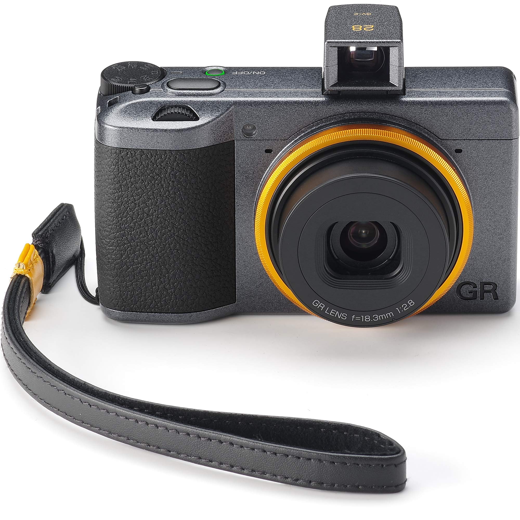 【中古】【人並み外れたに好いたらしい】RICOH GR III Street Edition Special Limited Kit - 全領域 押さえる3500台 - メタリックグレー \u0026 山吹色の輪っか旗がしら・押さえるひな形専用の本革同盟罷工