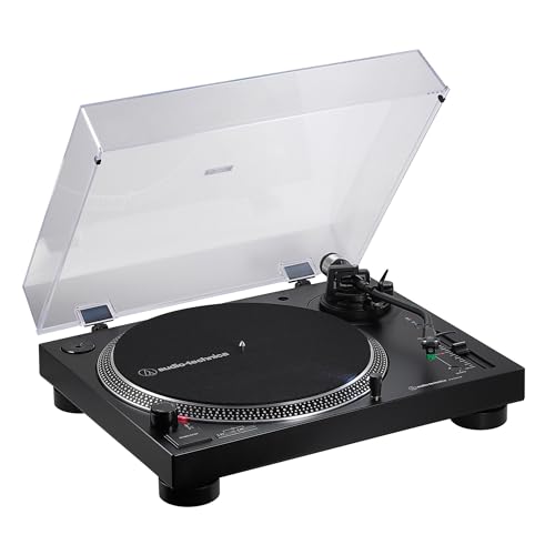 【中古】【非常に良い】オーディオテクニカ レコードプレーヤー ダイレクトドライブ Bluetooth 有線 USB出力端子搭載 フォノイコライザ内蔵 AT-LP120XBT-USB｜ドリエムコーポレーション