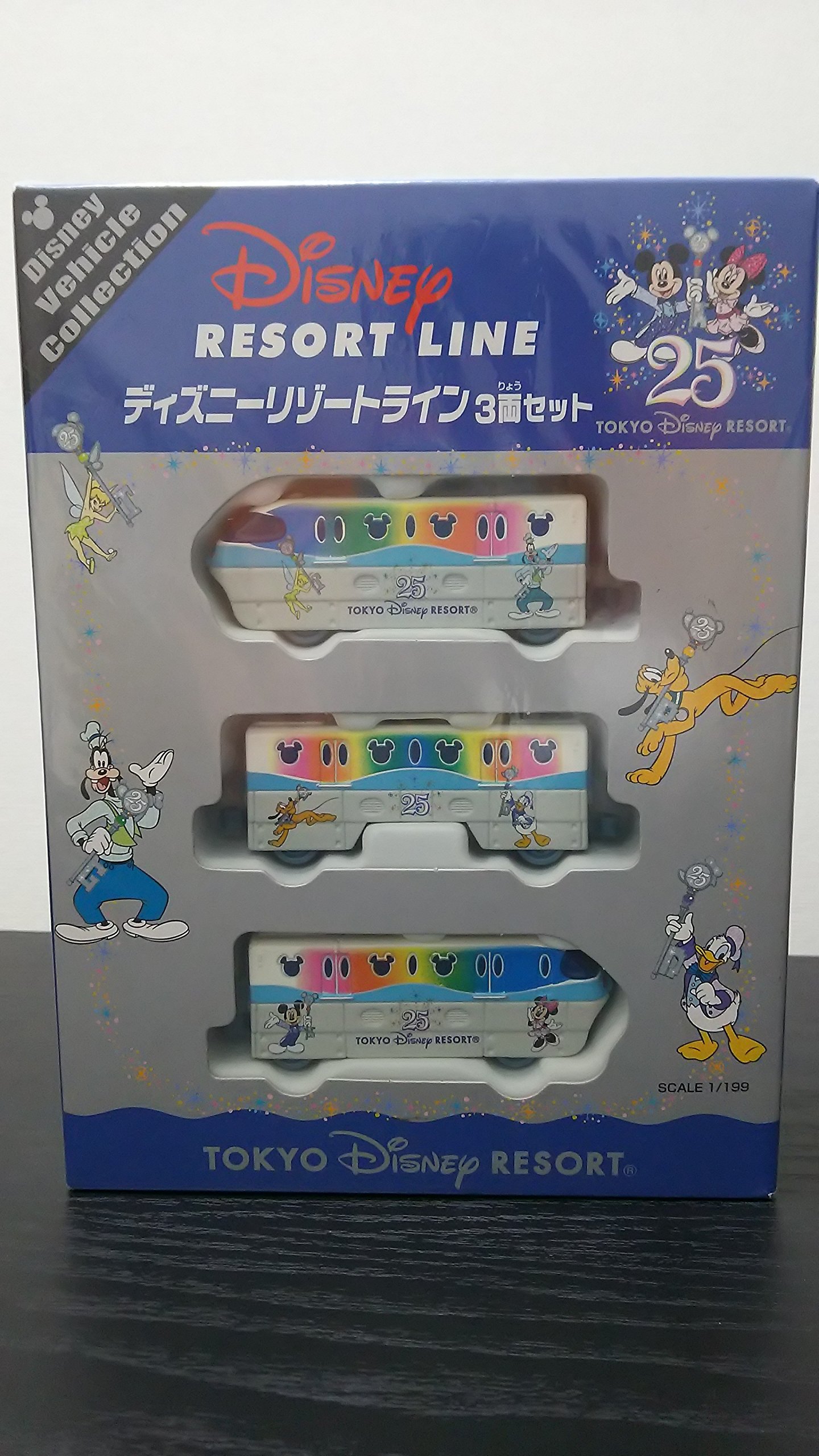 【中古】【非常に良い】TOMYトミカ【オリジナルトミカ】ディズニーリゾートライン25周年記念　3両セット『東京ディズニーリゾート限定』Disney Vehicle Collection