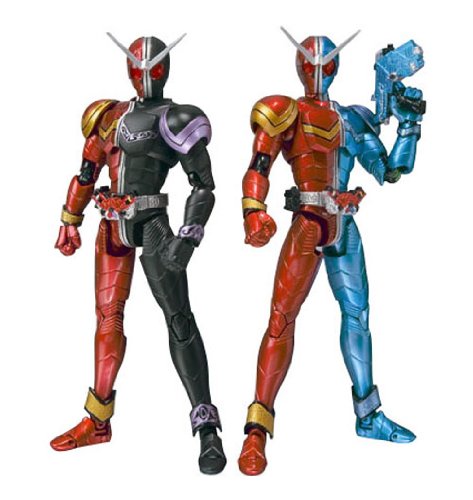 【中古】【非常に良い】TAMASHII NATIONS S.H.フィギュアーツ 仮面ライダーW(ダブル) ヒートジョーカー&ヒートトリガー