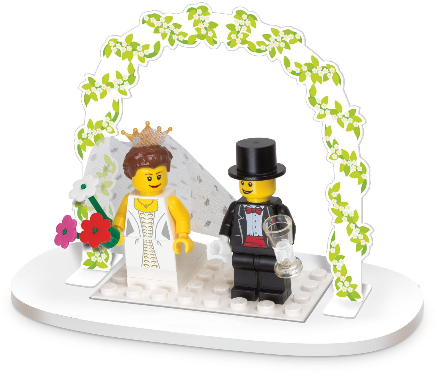【中古】【人並み外れたに似つかわしい】LEGO Minifigure Wedding Favour Set