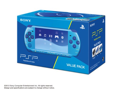 【中古】【非常に良い】PSP「プレイステーション・ポータブル」 バリュー・パック スカイブルー/マリンブルー (PSPJ-30027)｜ドリエムコーポレーション