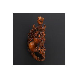 【中古】【非常に良い】カプセルQ ミュージアム 妖怪根付 鬼太郎百鬼抄 【7.さがり[木彫風彩色]】(単品)