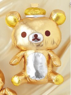 【中古】【非常に良い】リラックマ 10thゴールドぬいぐるみBIG (座りver.) 単品|ドリエムコーポレーション