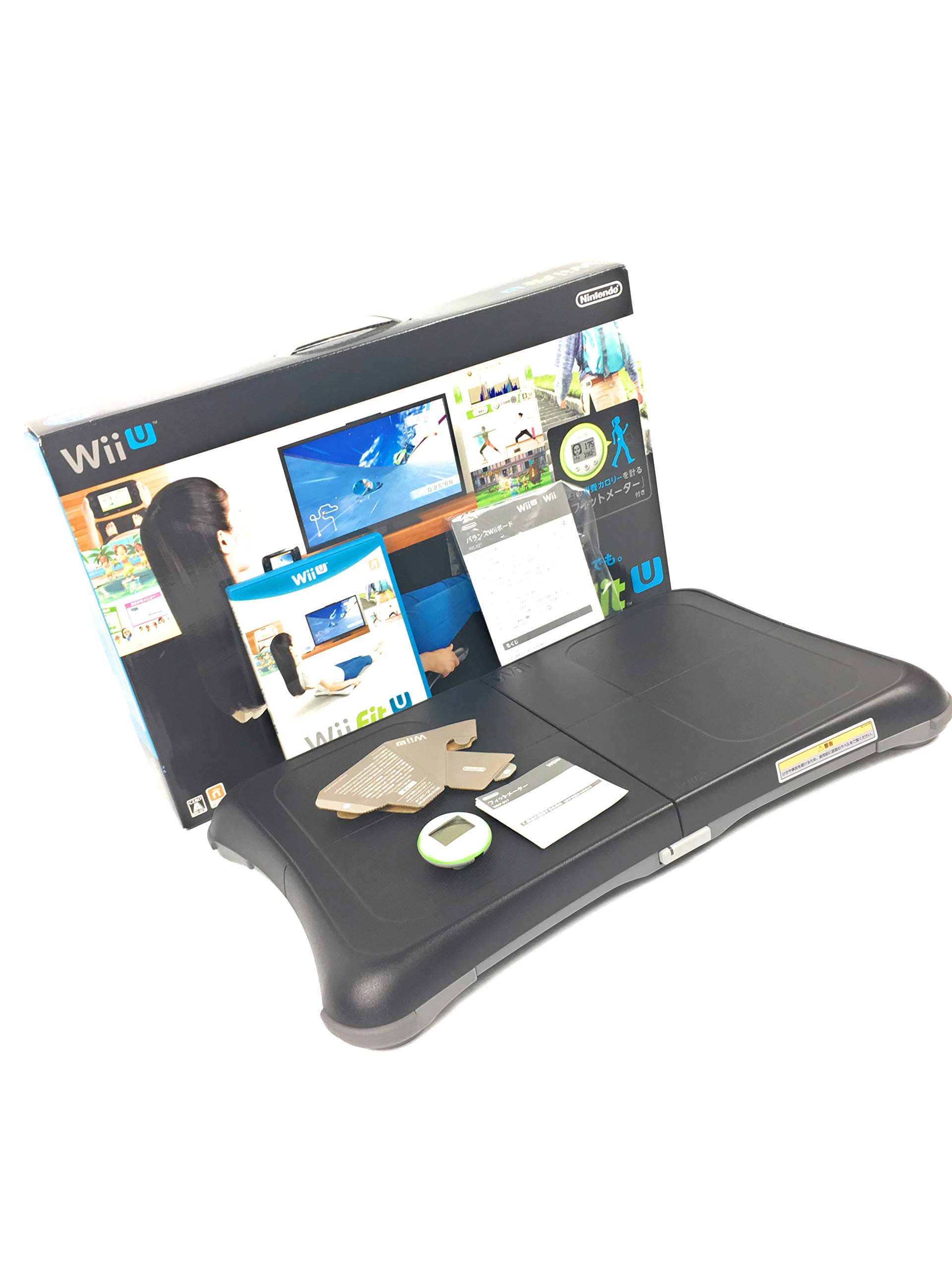 【中古】【非常に良い】Wii Fit U バランスWiiボード (クロ) + フィットメーター (ミドリ) セット|ドリエムコーポレーション