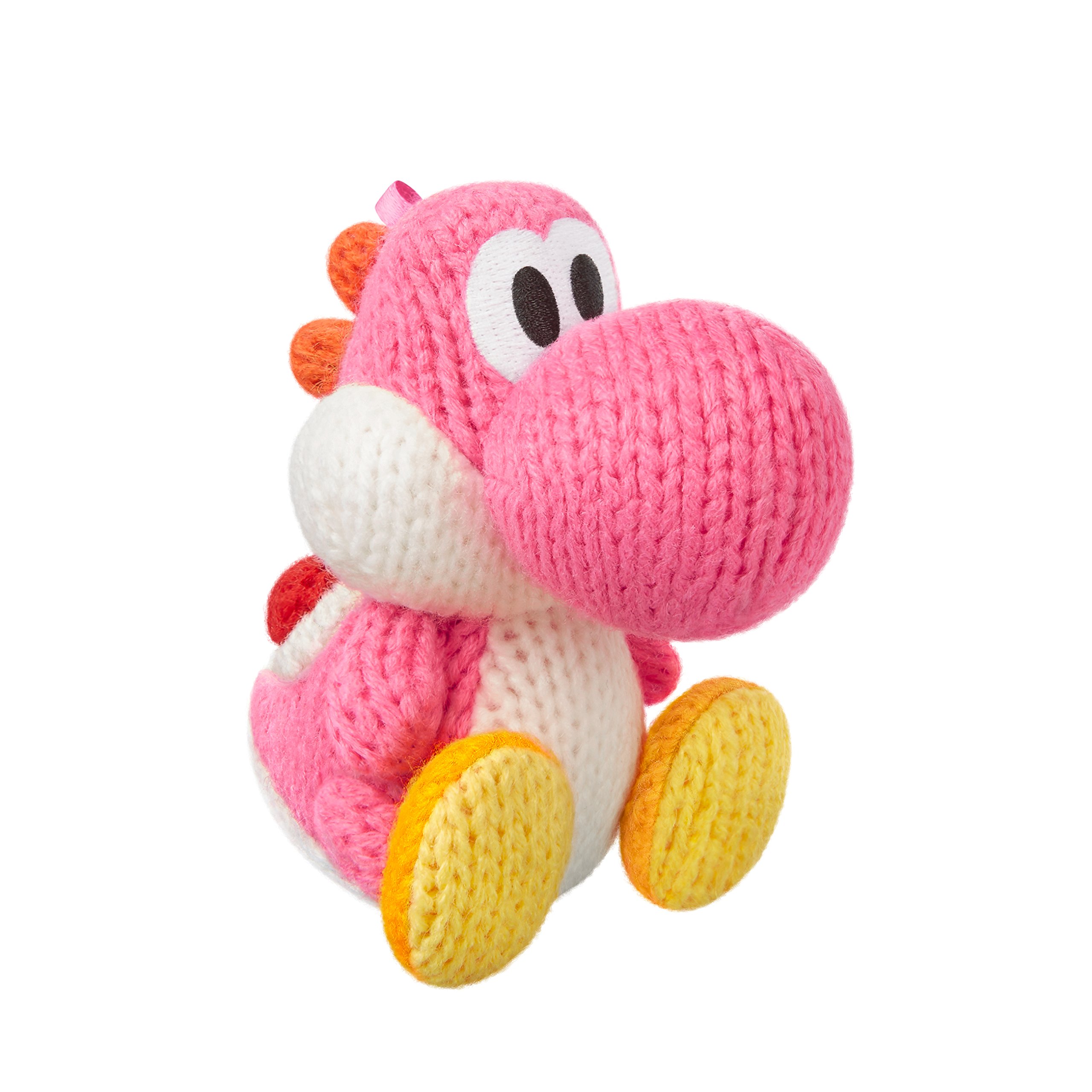 【中古】【非常に良い】amiibo あみぐるみヨッシー ピンク(ヨッシー ウールワールドシリーズ)