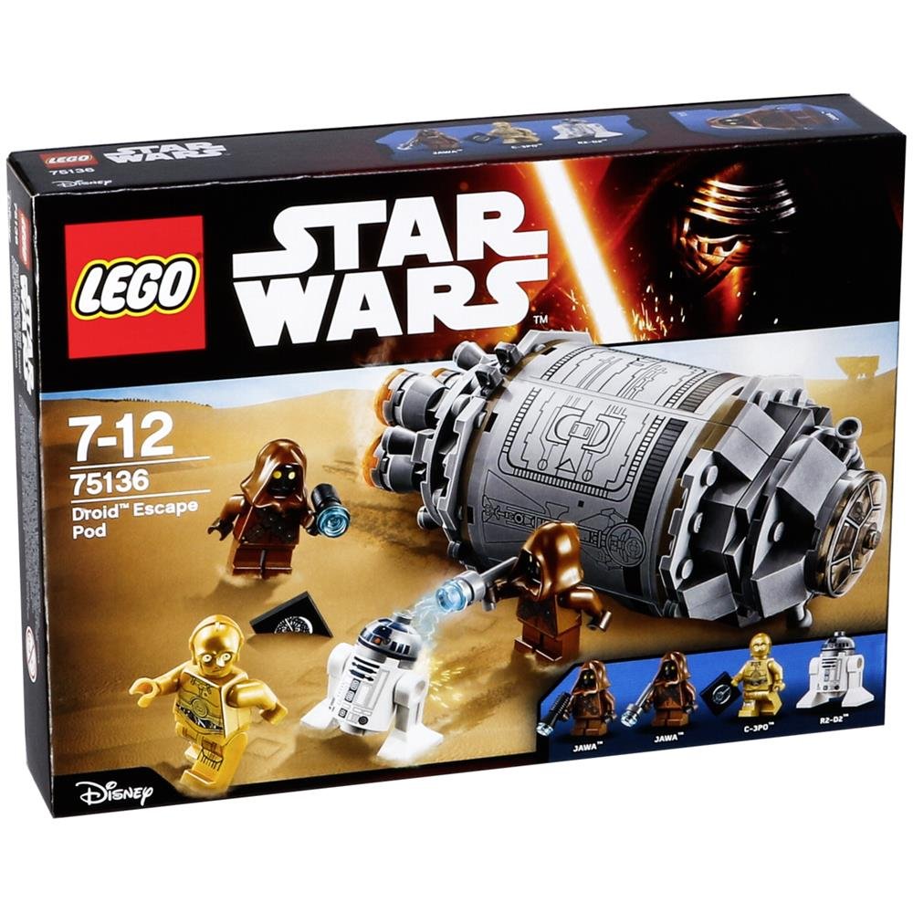 【中古】【人並み外れたに似つかわしい】レゴ スター・ウォーズ ドロイドの逃げ失せるポッド 75136