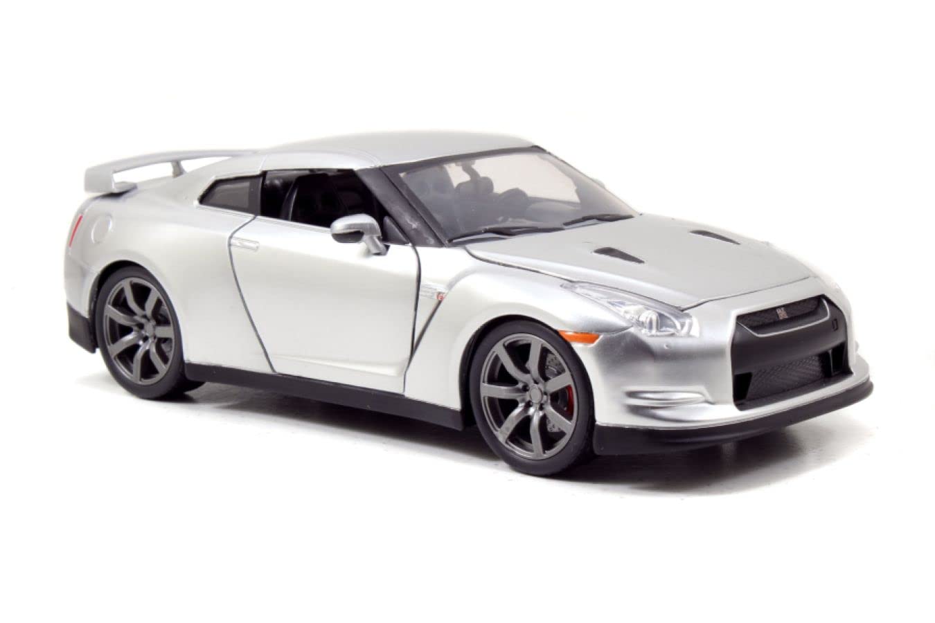 【中古】【非常に良い】JADATOYS 1:24ワイルドスピードダイキャストカー BRIANS NISSAN GT-R R35 ニッサン シルバー