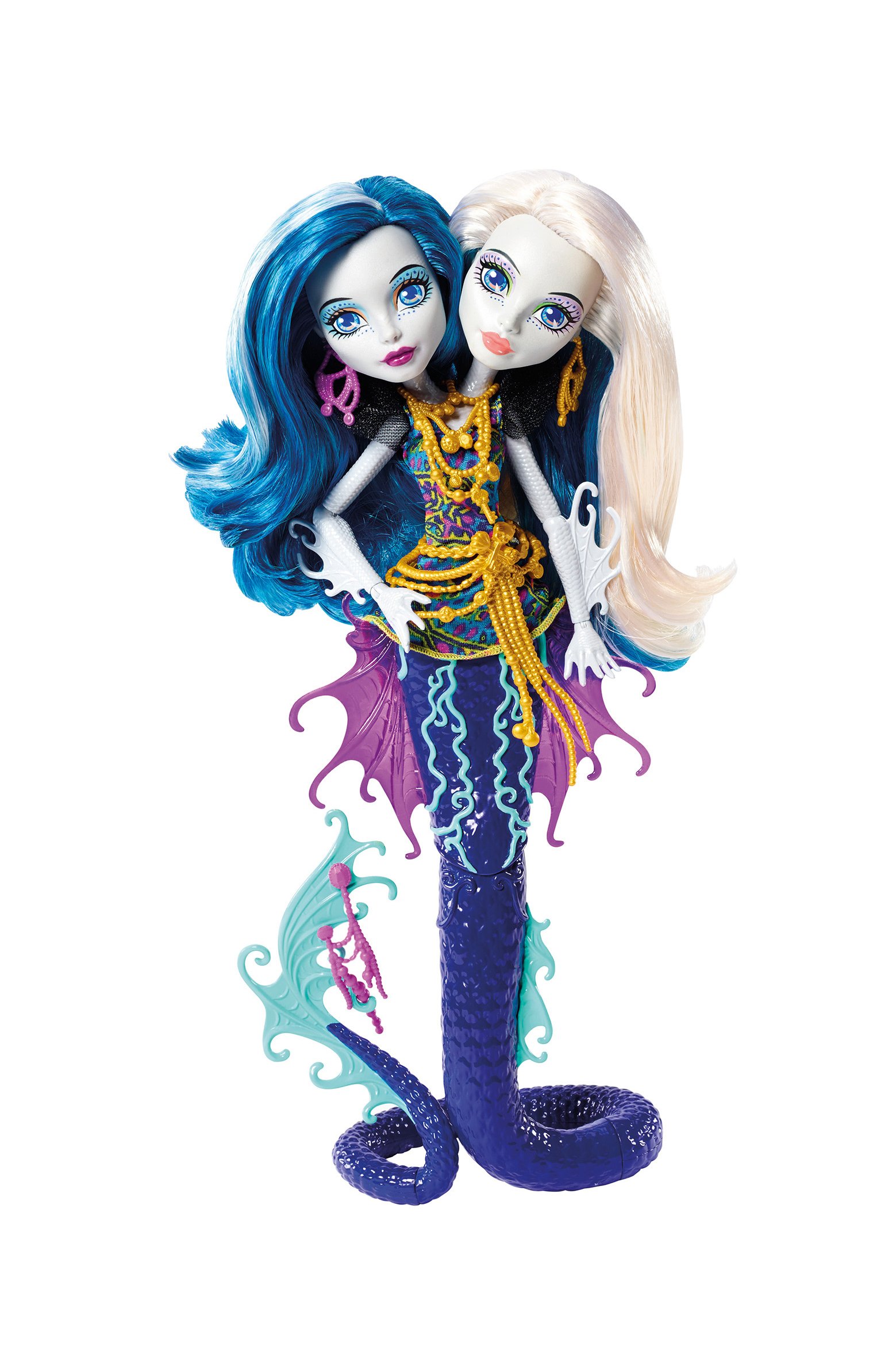 【中古】【人並み外れたに好いたらしい】[異類異形御機嫌]Monster High Great Scarrier Reef Peri \u0026 Pearl Serpintine Doll DHB47 [並行輸入品]