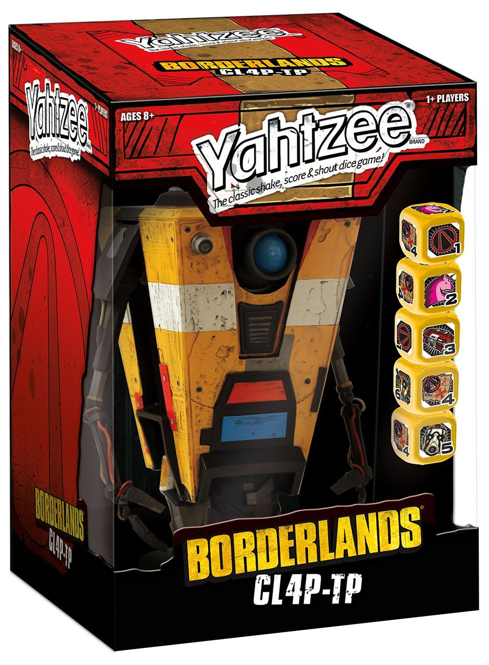 【中古】【人並み外れたに好いたらしい】[USAopoly]USAopoly Yahtzee: Borderlands CL4PTP Game YZ111-429 [並行輸入品]