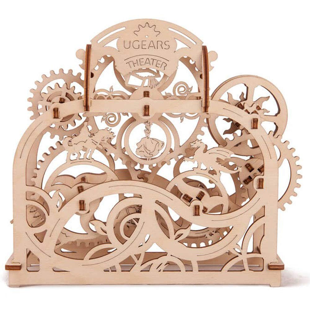【中古】【非常に良い】Ugears シアター 木製パズル 工作 模型 接着剤工具不要 大人 男性 70002 組立説明図付