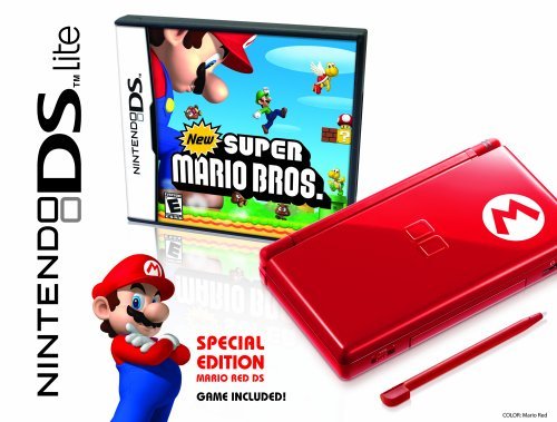 【中古】【人並み外れたに好いたらしい】Nintendo DS Lite Limited Edition Red Mario with New Super Mario Bros. by Nintendo [並行輸入品]