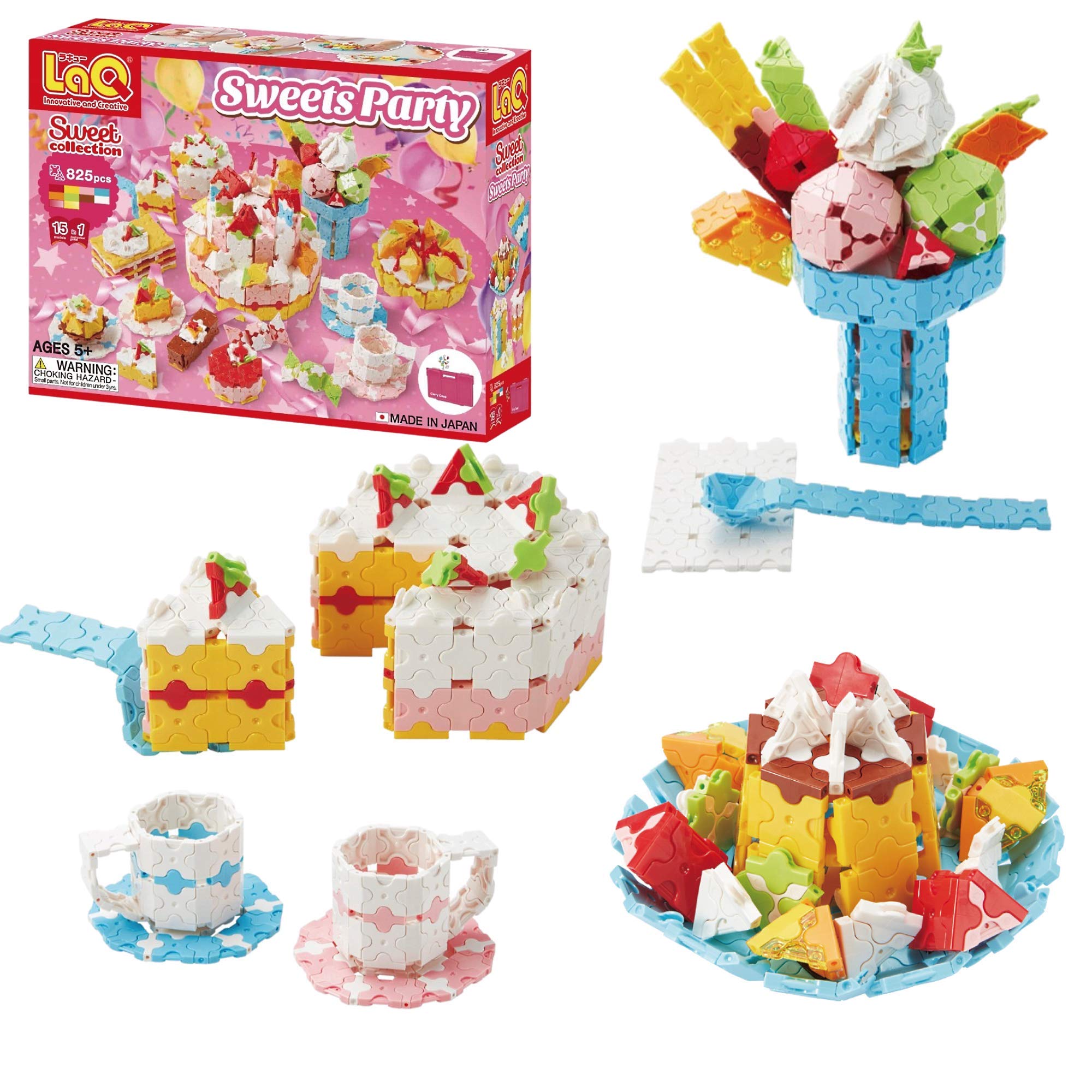 【中古】【非常に良い】Yoshiritsu ラキュー (LaQ) スイートコレクション スイーツパーティ( Sweet Collection SWEETS PARTY)