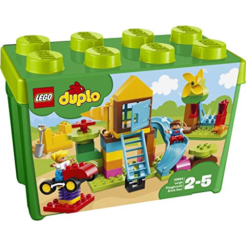 【中古】【人並み外れたに好いたらしい】レゴ(LEGO) デュプロ みどりのコンテナスーパーデラックス おおきなこうえん 10864