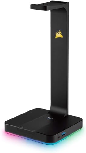 【中古】【非常に良い】Corsair ST100 RGB RGB対応ヘッドセットスタンド SP767 CA-9011167-AP|ドリエムコーポレーション
