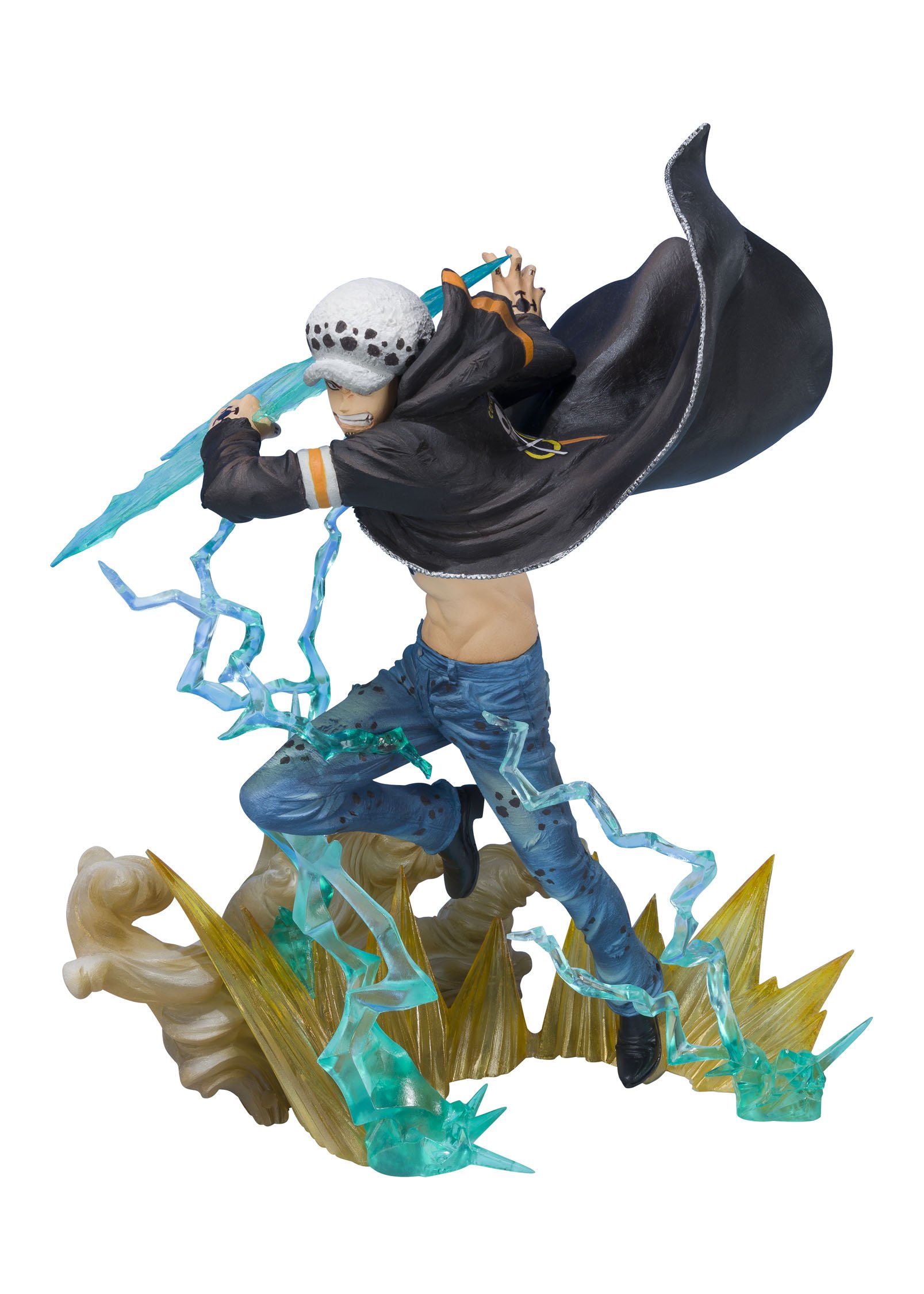 【中古】【非常に良い】TAMASHII NATIONS フィギュアーツZERO ONE PIECE トラファルガー・ロー-ガンマナイフ- 約175mm ABS&PVC製 塗装済み完成品フィギュア｜ドリエムコーポレーション