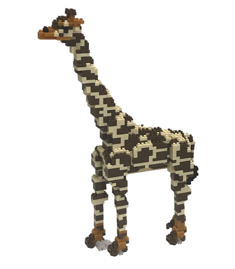 【中古】【人並み外れたに似つかわしい】nanoblock ナノ立ちはだかる 毛の荒物DX 麒麟 NBM-022