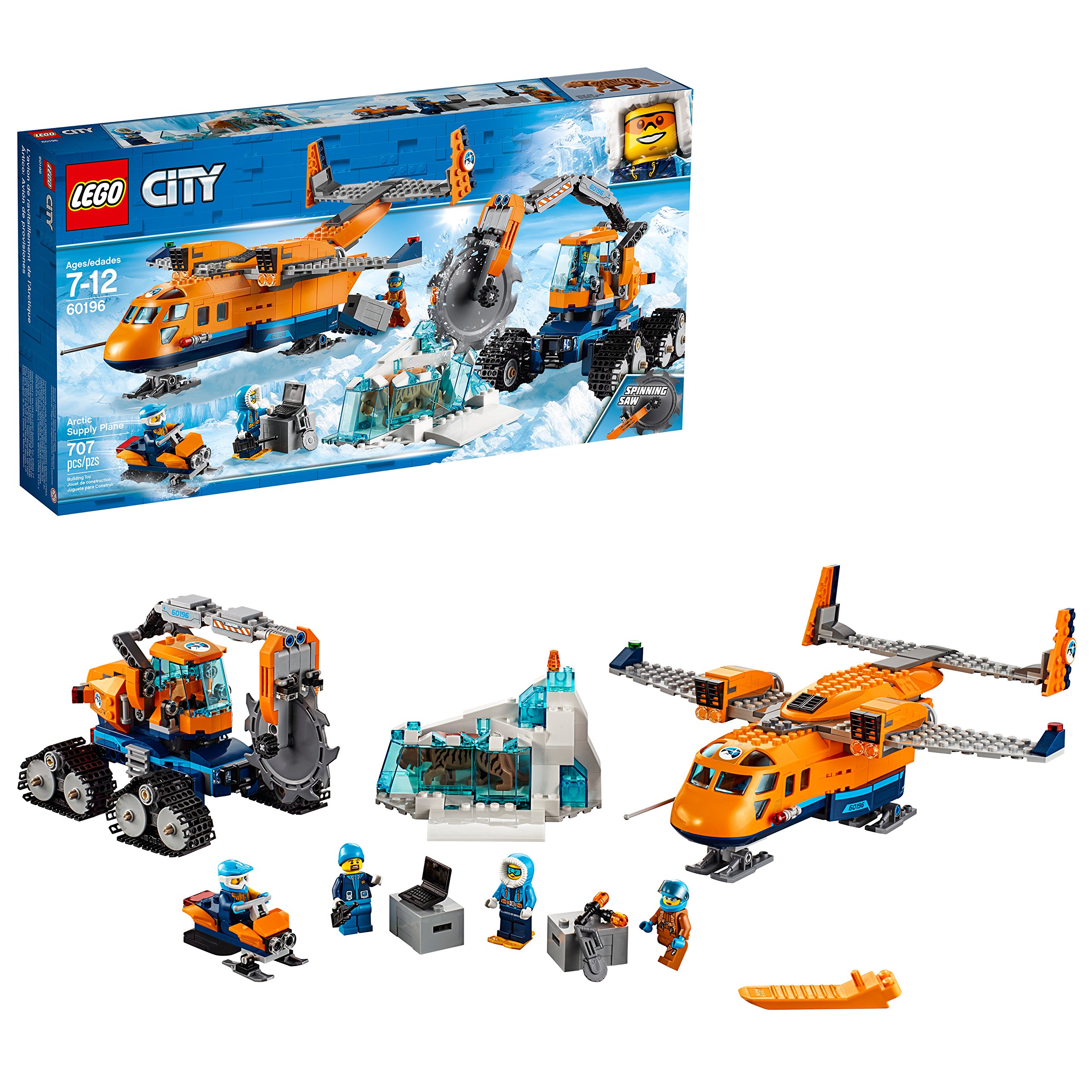 【中古】【人並み外れたに好いたらしい】LEGO City Arctic Arctic Supply Plane 60196建造物一揃いの道具( 707 Piece、マル