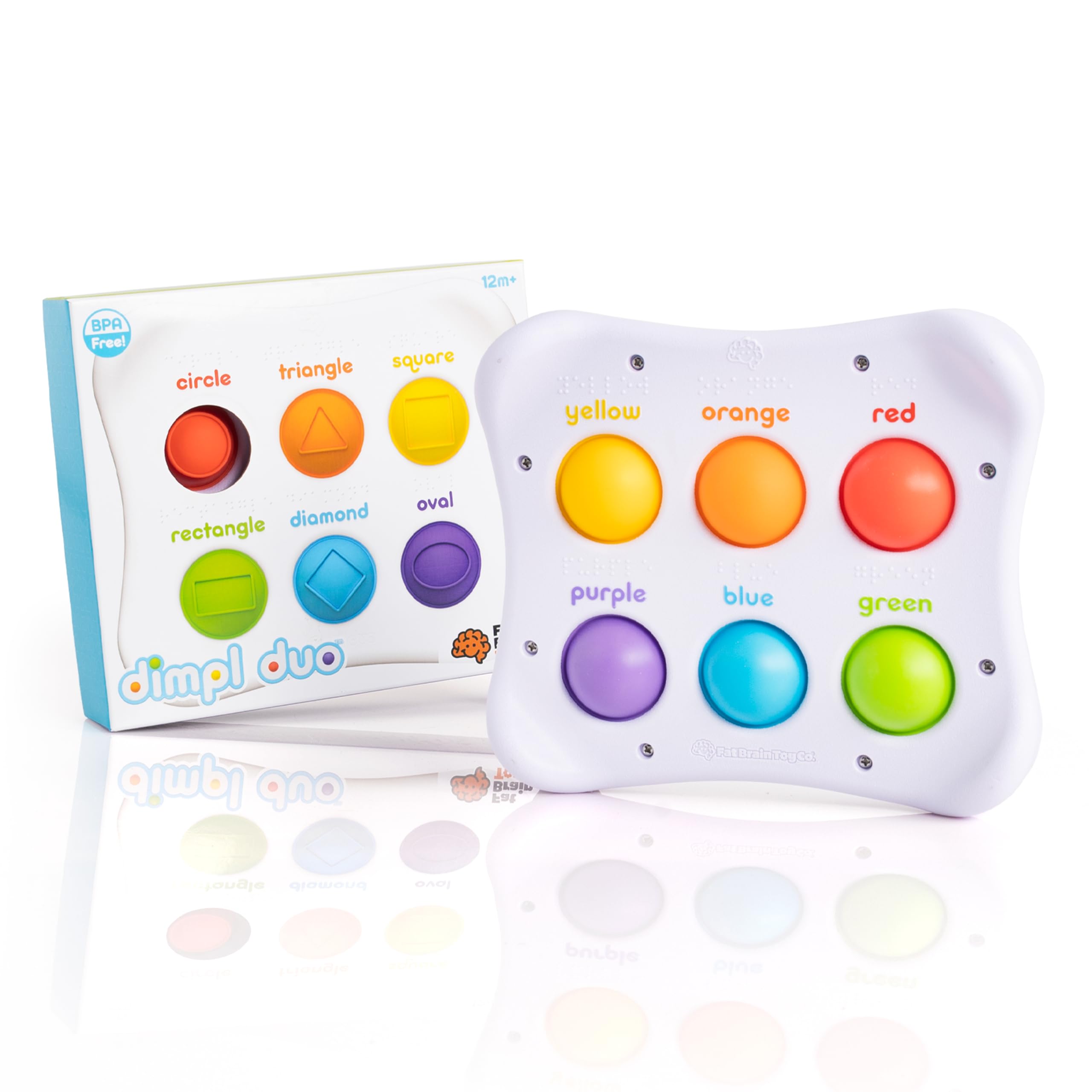 【中古】【非常に良い】ファットブレイン(Fat Brain Toys) ディンプル かたち 指先知育 スクイーズ玩具 プッシュポップ FA208-1 正規品