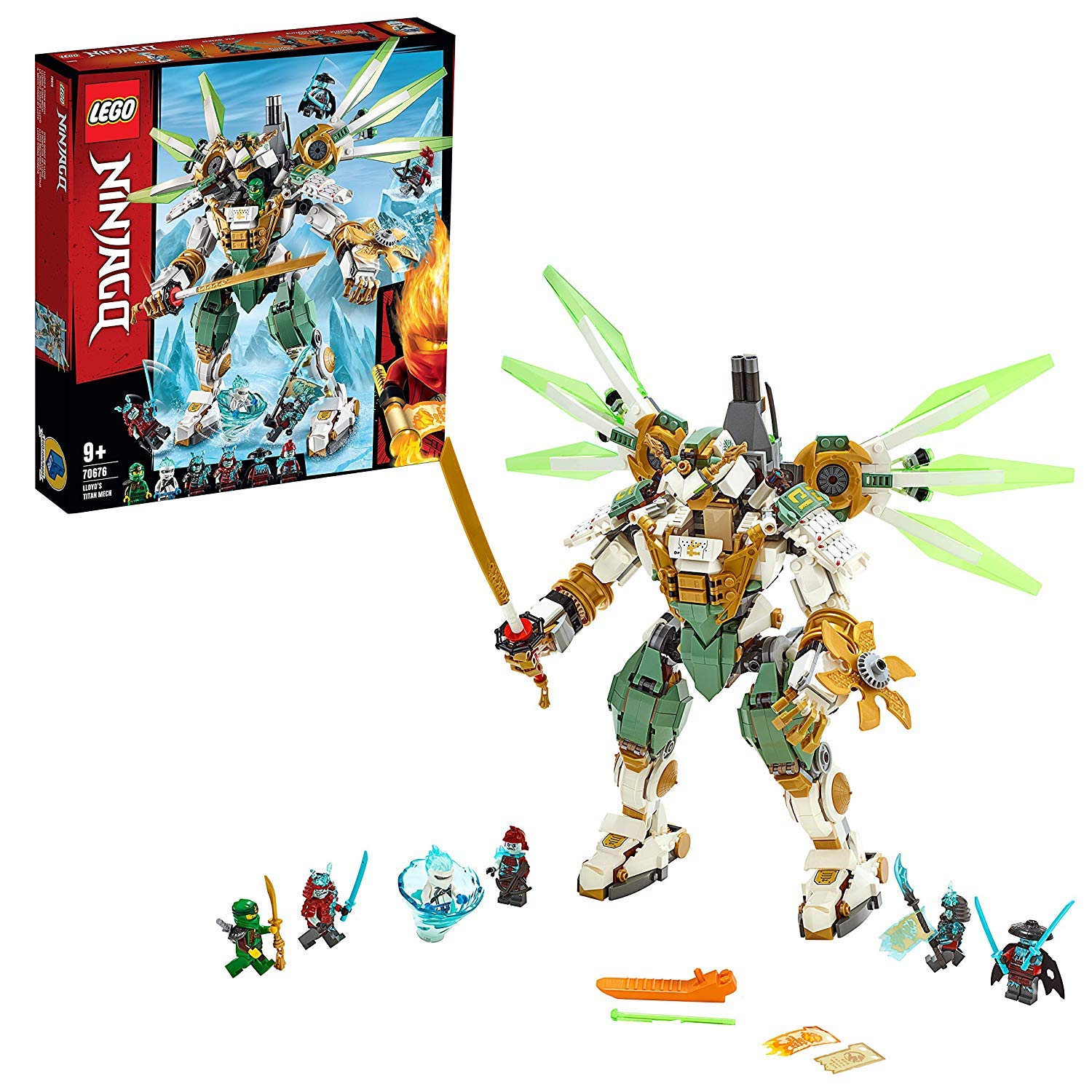 【中古】【人並み外れたに似つかわしい】レゴ(LEGO) ニンジャゴー 巨神仕組み タイタンウィング 70676 立ちはだかる 手あそび 御坊っちゃん