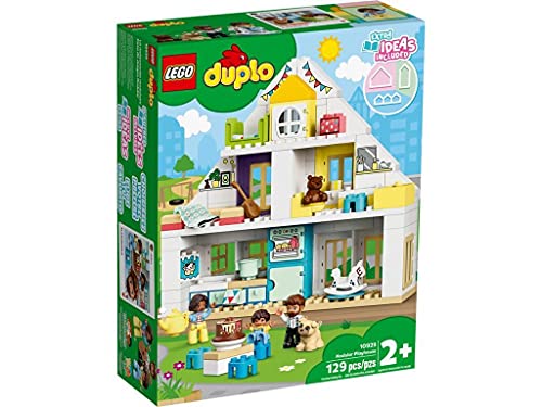 【中古】【人並み外れたに好いたらしい】レゴ(LEGO) デュプロ デュプロのまち たのしいプレイハウス 10929 手あそび 差しつかえる 差し上げ物赤ちゃん 乳呑み子 家 おうち 御坊っちゃん お姉さん 2歳以上 おもちゃ-ブロック-セット