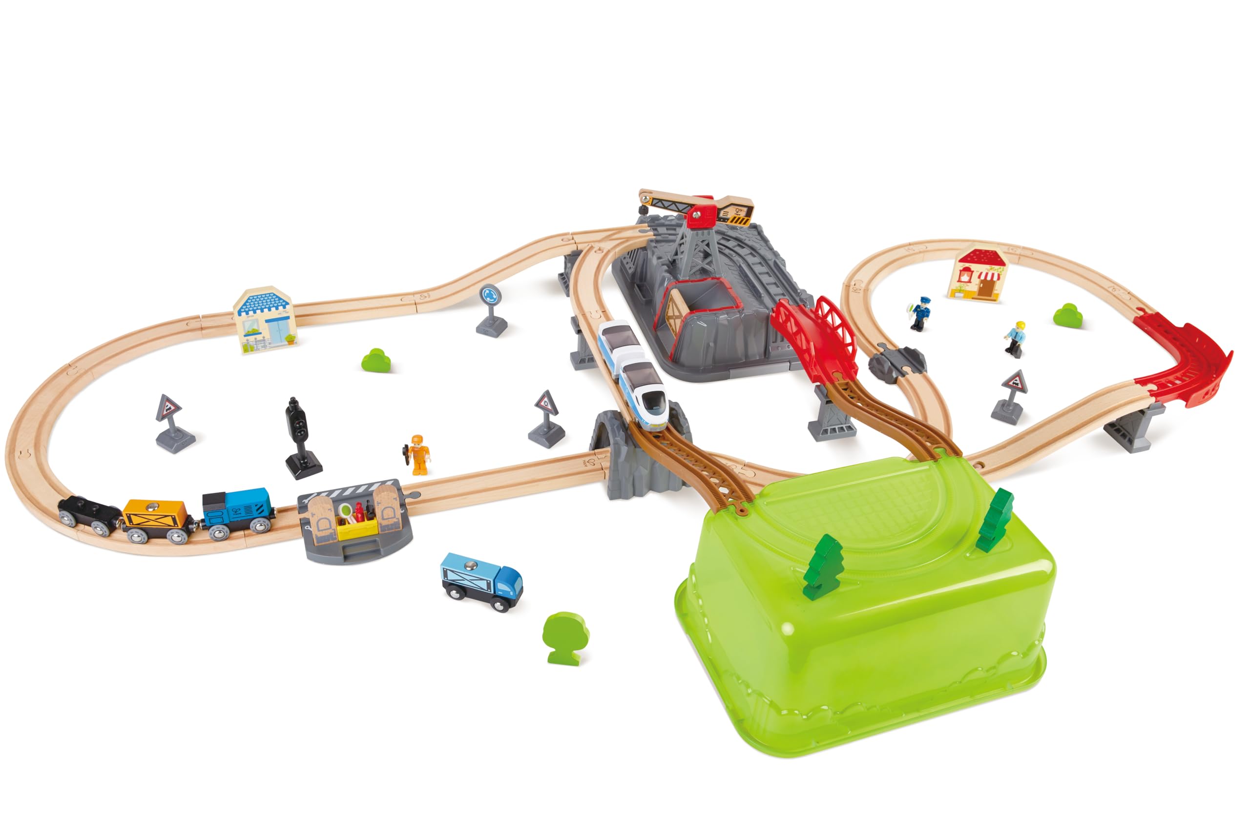 【中古】【人並み外れたに似つかわしい】Hape(ハペ) お片付けボックス席軌跡仕掛ける E3764