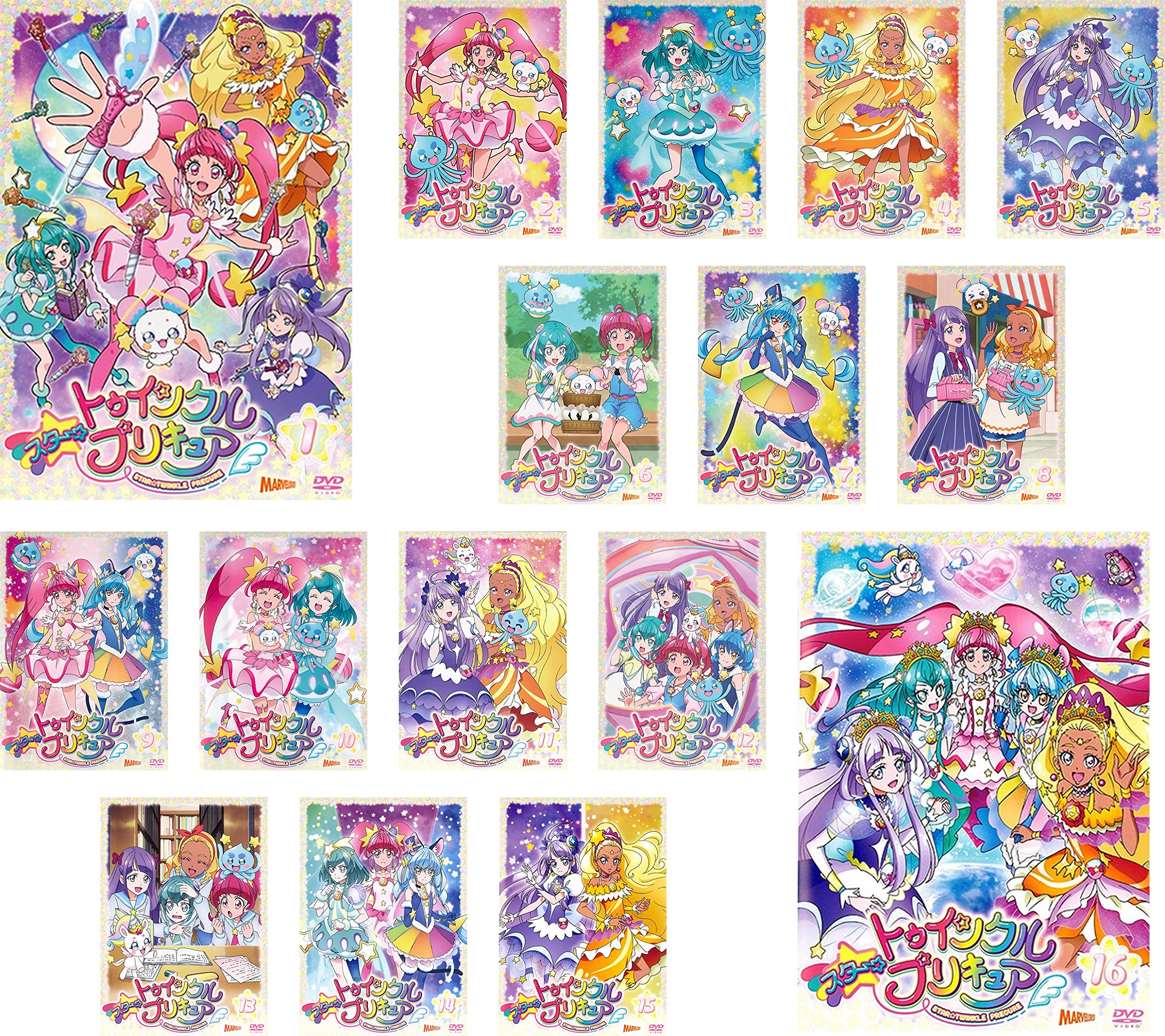 【中古】【非常に良い】スター☆トゥインクルプリキュア [レンタル落ち] 全16巻セット [マーケットプレイスDVDセット商品]