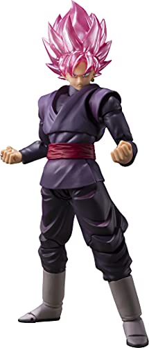 【中古】【非常に良い】S.H.フィギュアーツ ドラゴンボール超 ゴクウブラック-スーパーサイヤ人ロゼ- 約140mm ABS&PVC製 塗装済み可動フィギュア|ドリエムコーポレーション