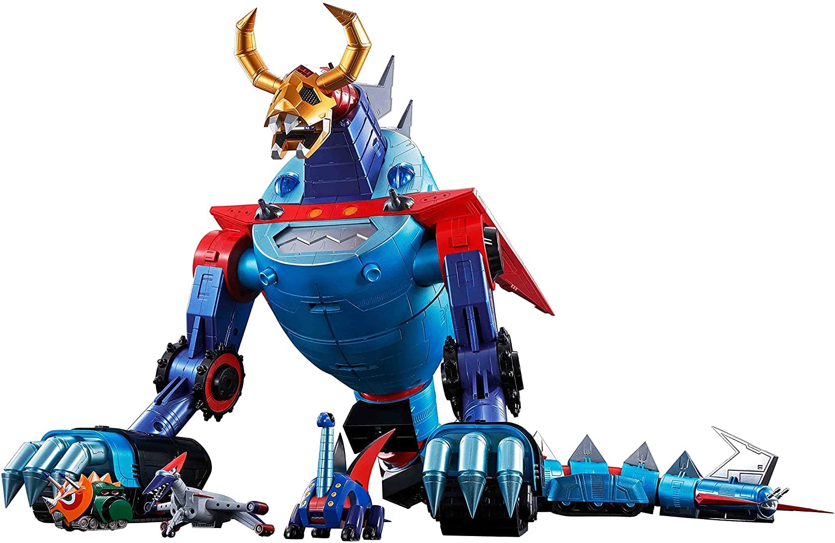 【中古】【非常に良い】TAMASHII NATIONS 超合金魂 GX-100 ガイキング&大空魔竜 ABS&ダイキャスト&PVC製 塗装済み可動フィギュア BAS58749