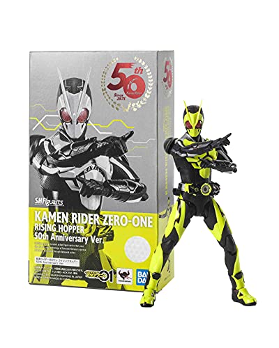【中古】【非常に良い】TAMASHII NATIONS S.H.フィギュアーツ 仮面ライダーゼロワン ライジングホッパー 50th Anniversary ver. 約150mm PVC&ABS製 塗装済み可動フィギュア