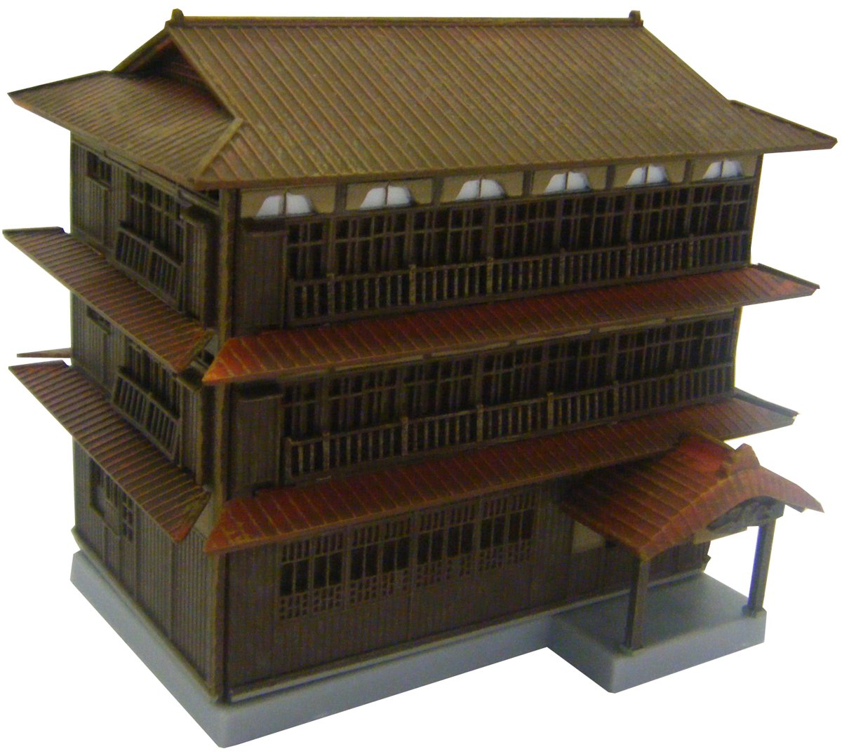 【中古】【非常に良い】トミーテック ジオコレ 建物コレクション 068 温泉宿C ジオラマ用品