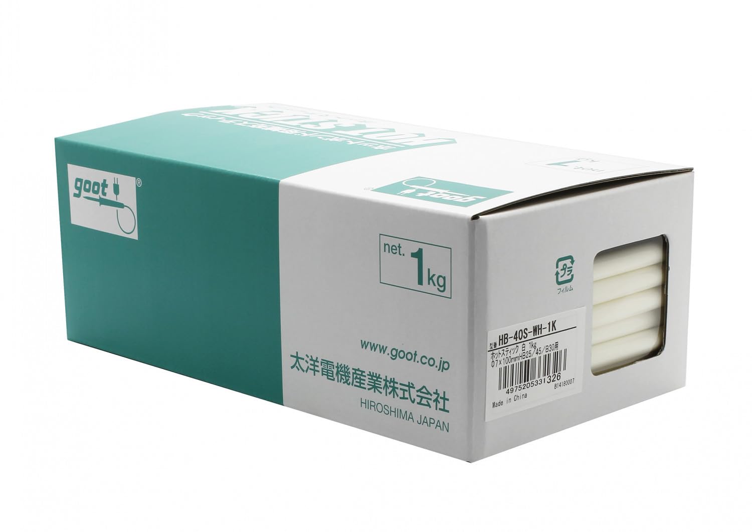 【中古】【人並み外れたに好いたらしい】太洋電機工業(goot) 熱っぽい突っ支い棒 白 1kg HB-40S-WH-1K