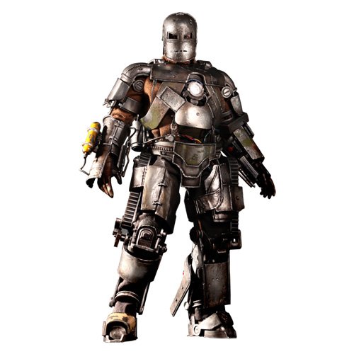 【中古】【非常に良い】ムービー・マスターピース アイアンマン 1/6スケールフィギュア アイアンマン・マーク1 (2.0版)画像