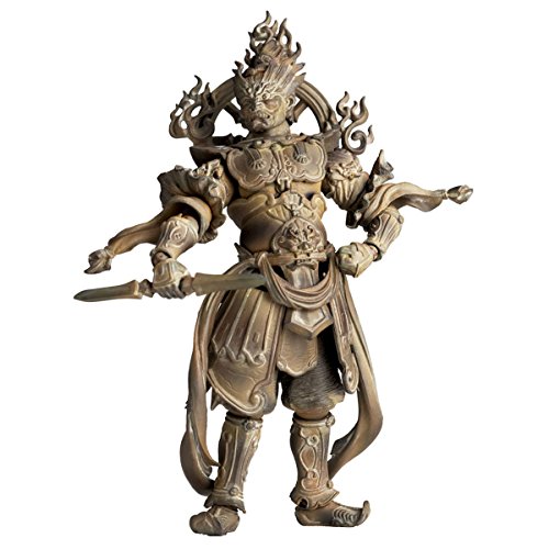 【中古】【非常に良い】リボルテックタケヤ004EX 増長天 木調版 ノンスケール ABS&PVC製 塗装済み アクションフィギュア