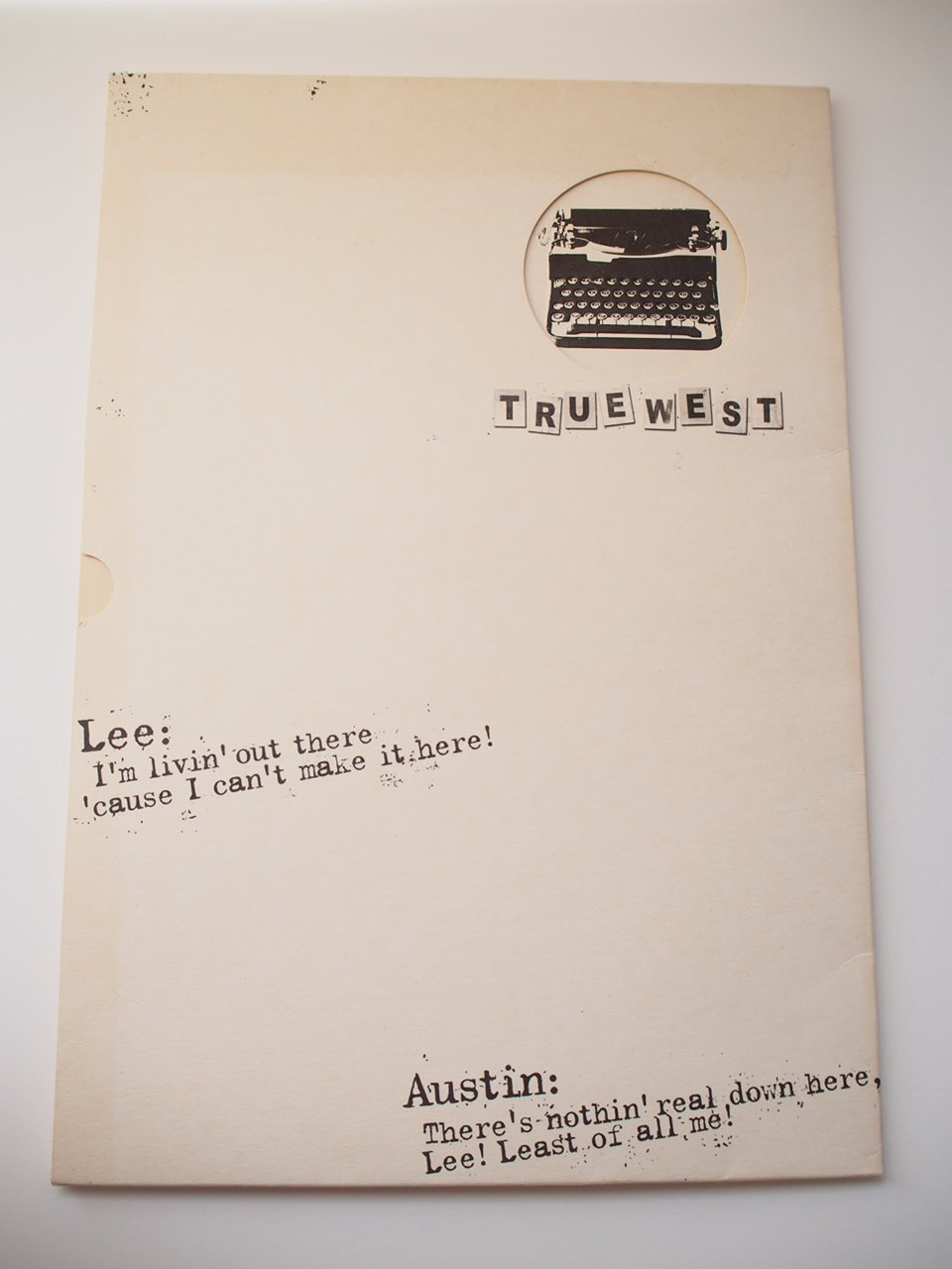 【中古】【非常に良い】嵐 ARASHI 大野智 TRUE WEST 舞台 パンフレット