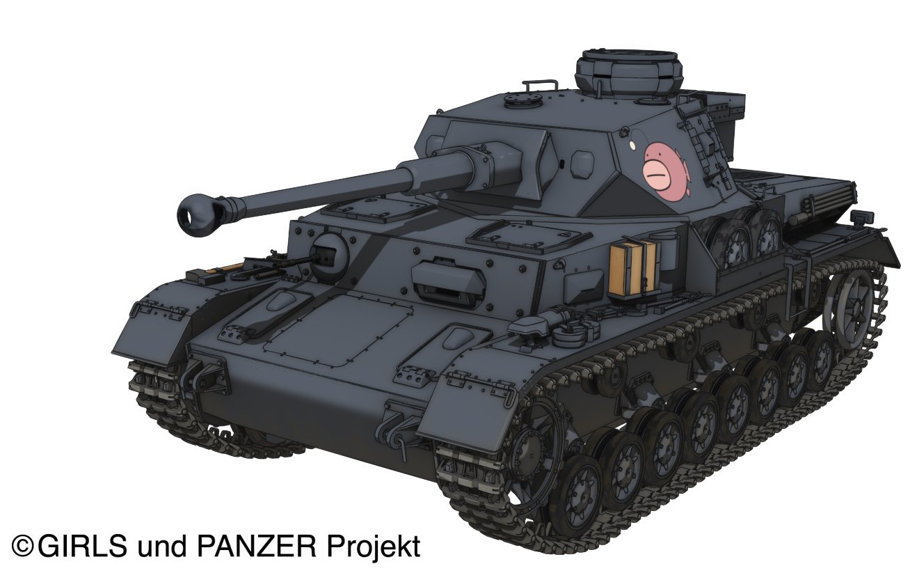 【中古】【非常に良い】プラッツ ガールズ&パンツァーシリーズ IV号戦車D型改 (F2型仕様) あんこうチームver. 1/35スケール プラモデル