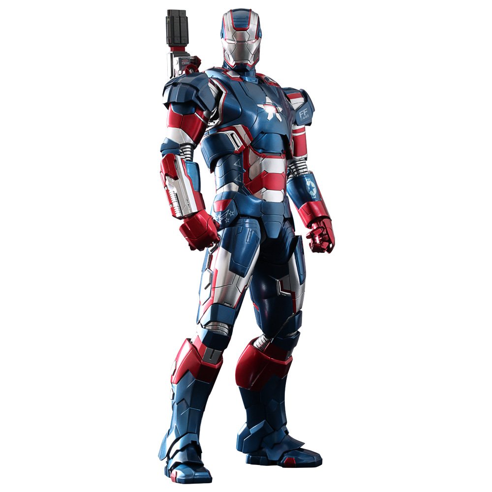 【中古】【非常に良い】ムービー・マスターピース DIECAST アイアンマン3 1/6スケールフィギュア アイアン・パトリオット｜ドリエムコーポレーション