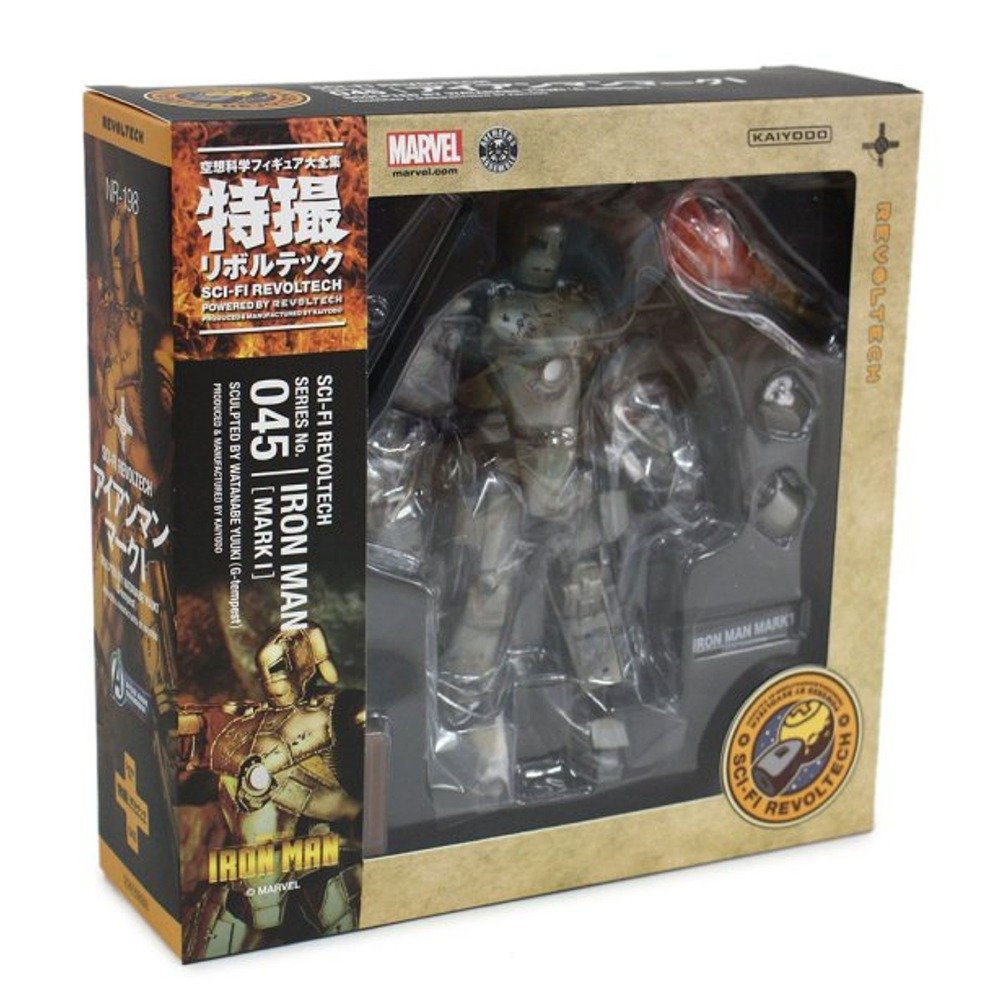 【中古】【非常に良い】特撮リボルテック045 アイアンマン アイアンマンマーク1 ノンスケール ABS&PVC製 塗装済み アクションフィギュア